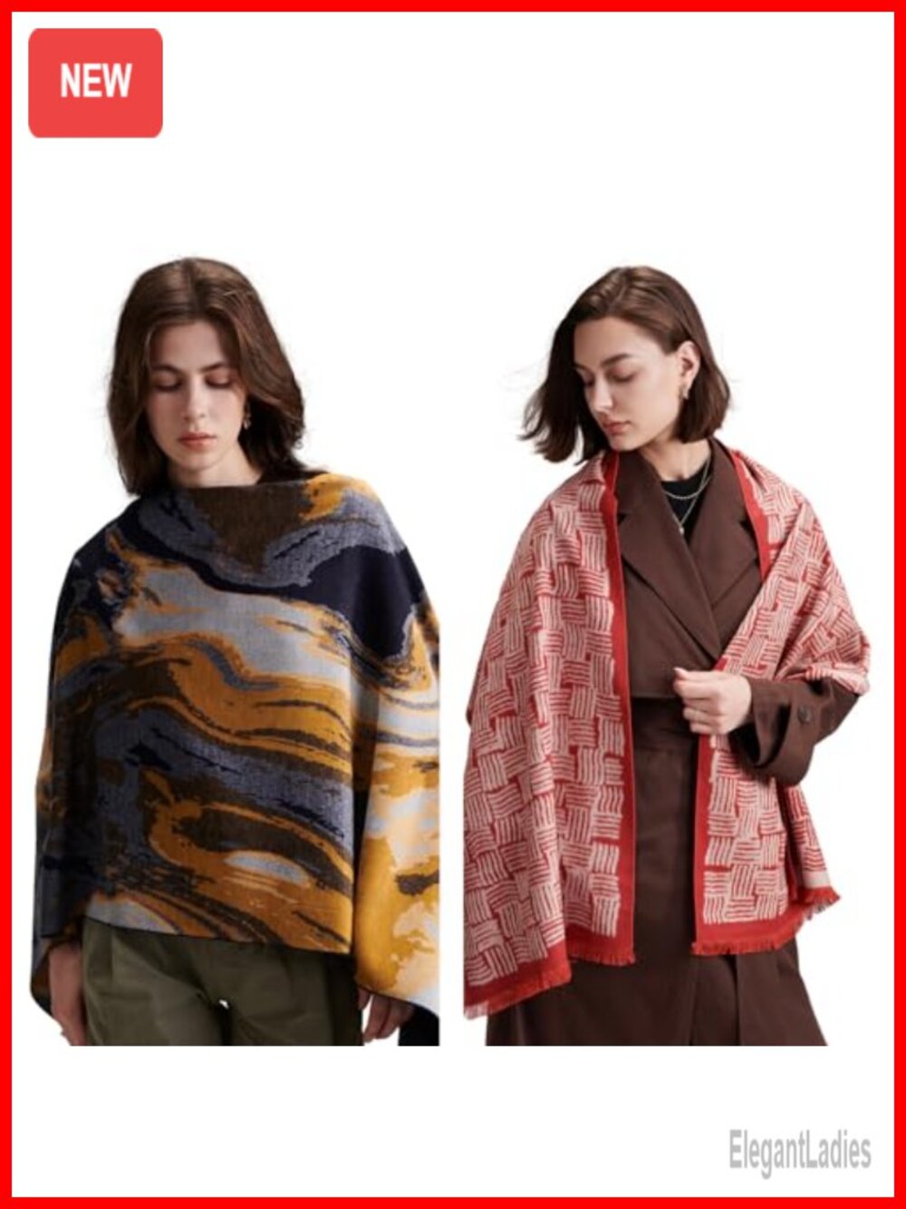 100% Brushed Mulberry Silk Scarf Reversible Winter Gift Women